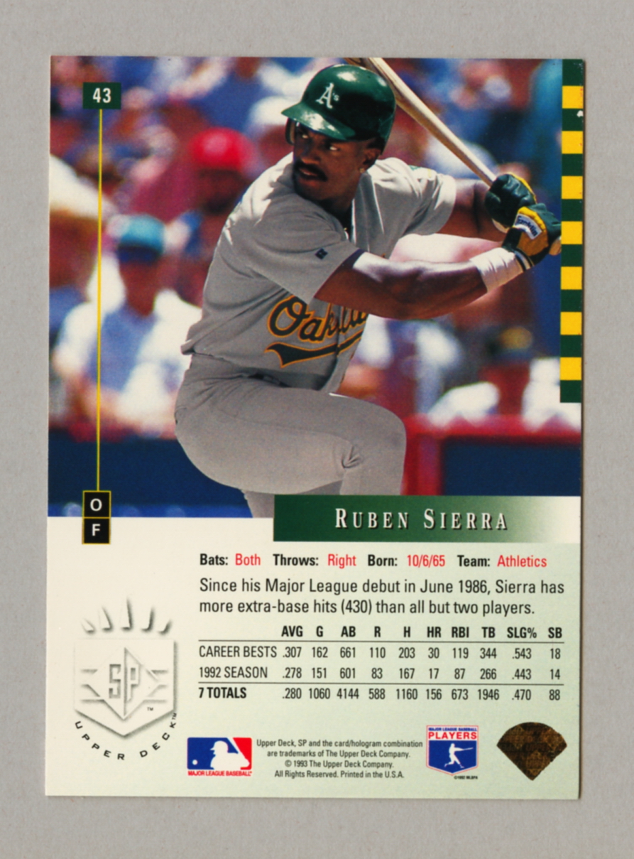 1993 Upper Deck SP Baseball Singles • Rookie • HOF • All Stars - Picture 23 of 193