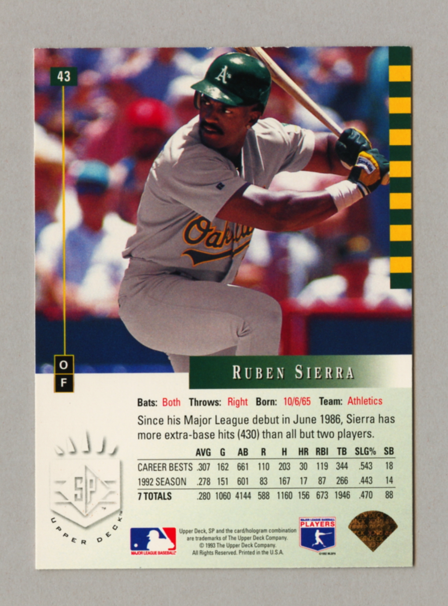 1993 Upper Deck SP Baseball Singles • Rookie • HOF • All Stars - Picture 27 of 193