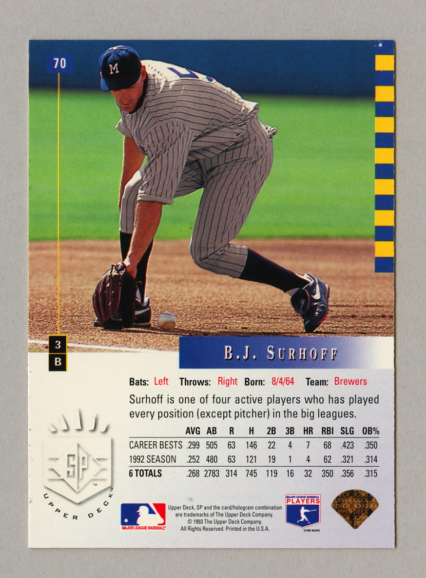 1993 Upper Deck SP Baseball Singles • Rookie • HOF • All Stars - Picture 35 of 193