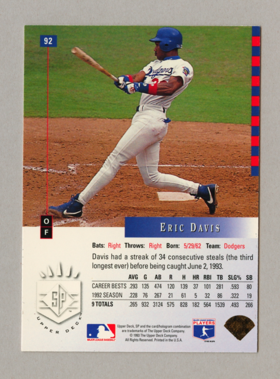 1993 Upper Deck SP Baseball Singles • Rookie • HOF • All Stars - Picture 49 of 193