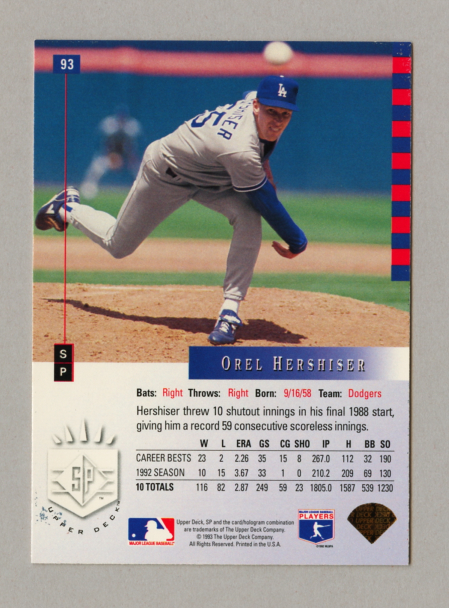 1993 Upper Deck SP Baseball Singles • Rookie • HOF • All Stars - Picture 51 of 193