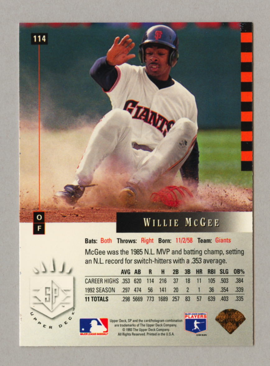 1993 Upper Deck SP Baseball Singles • Rookie • HOF • All Stars - Picture 59 of 193