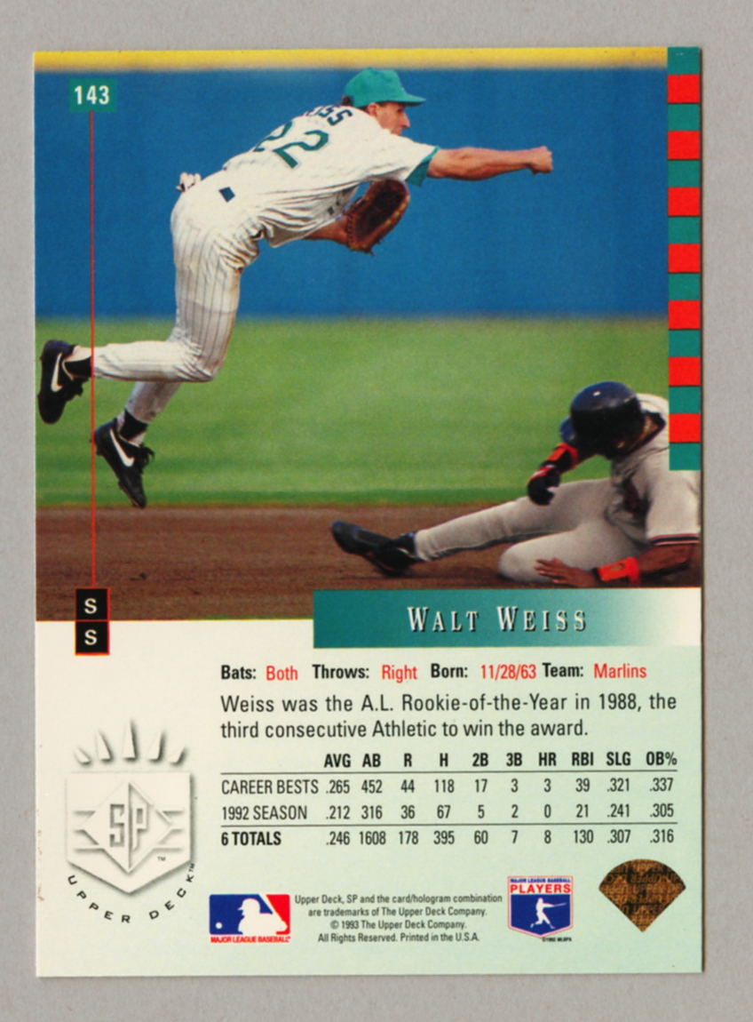 1993 Upper Deck SP Baseball Singles • Rookie • HOF • All Stars - Picture 77 of 193
