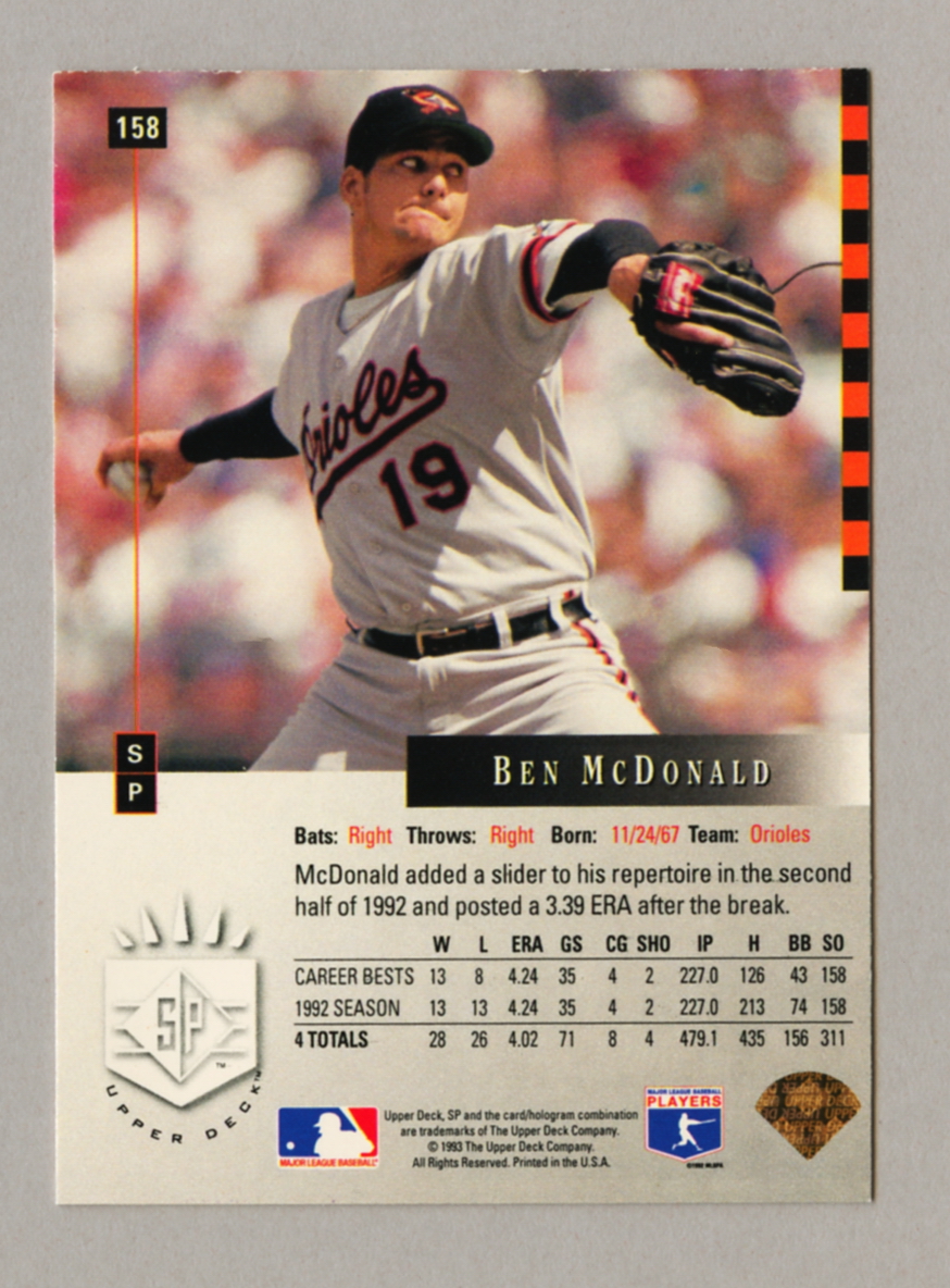 1993 Upper Deck SP Baseball Singles • Rookie • HOF • All Stars - Picture 85 of 193
