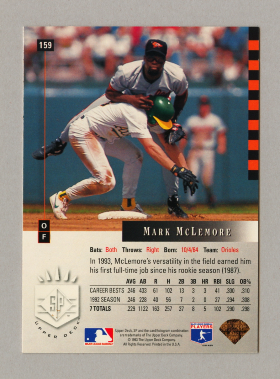 1993 Upper Deck SP Baseball Singles • Rookie • HOF • All Stars - Picture 87 of 193