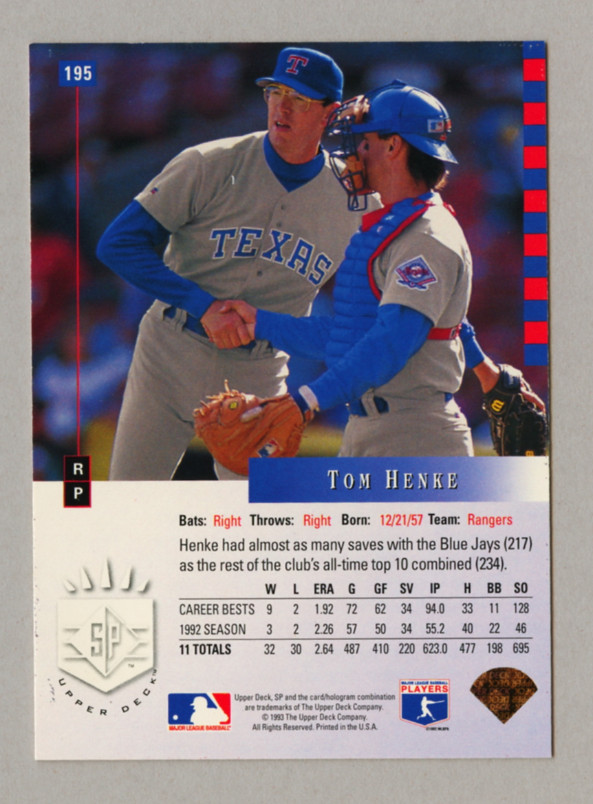 1993 Upper Deck SP Baseball Singles • Rookie • HOF • All Stars - Picture 113 of 193