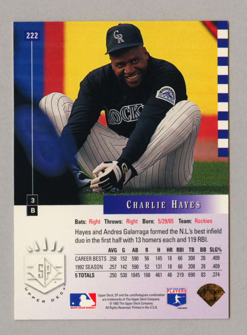 1993 Upper Deck SP Baseball Singles • Rookie • HOF • All Stars - Picture 135 of 193