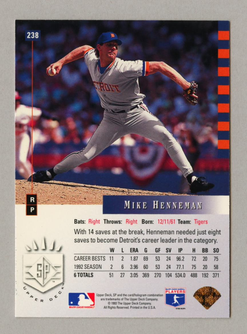 1993 Upper Deck SP Baseball Singles • Rookie • HOF • All Stars - Picture 147 of 193