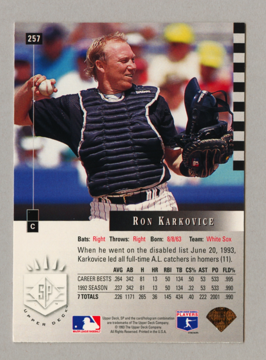1993 Upper Deck SP Baseball Singles • Rookie • HOF • All Stars - Picture 161 of 193