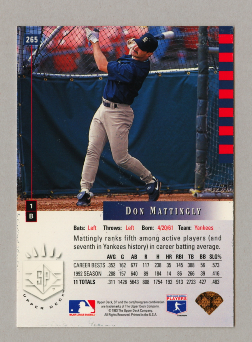 1993 Upper Deck SP Baseball Singles • Rookie • HOF • All Stars - Picture 169 of 193