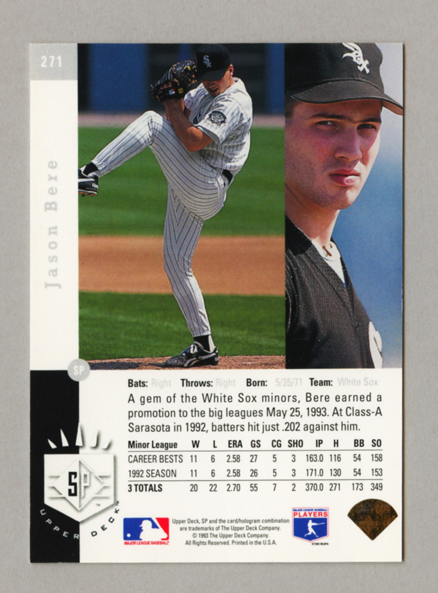 1993 Upper Deck SP Baseball Singles • Rookie • HOF • All Stars - Picture 175 of 193