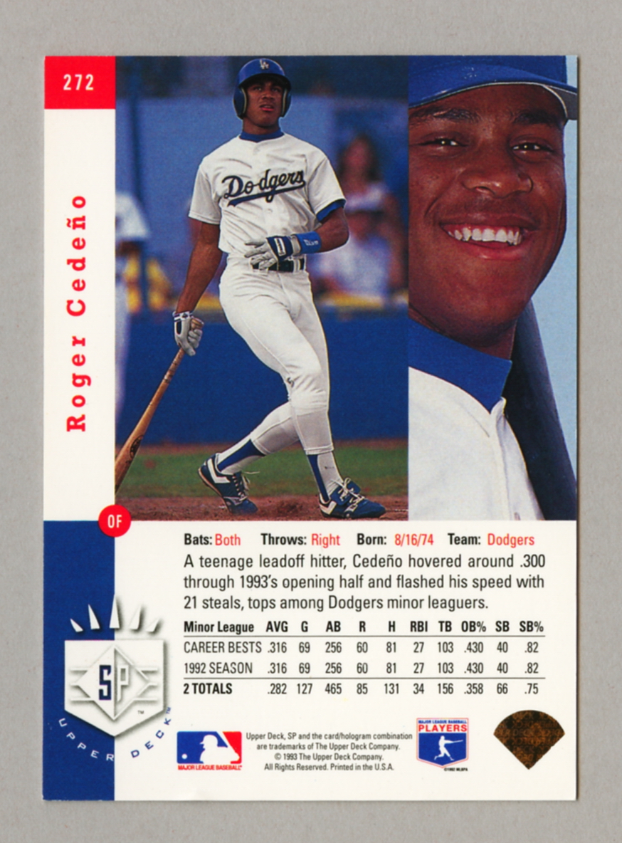 1993 Upper Deck SP Baseball Singles • Rookie • HOF • All Stars - Picture 177 of 193