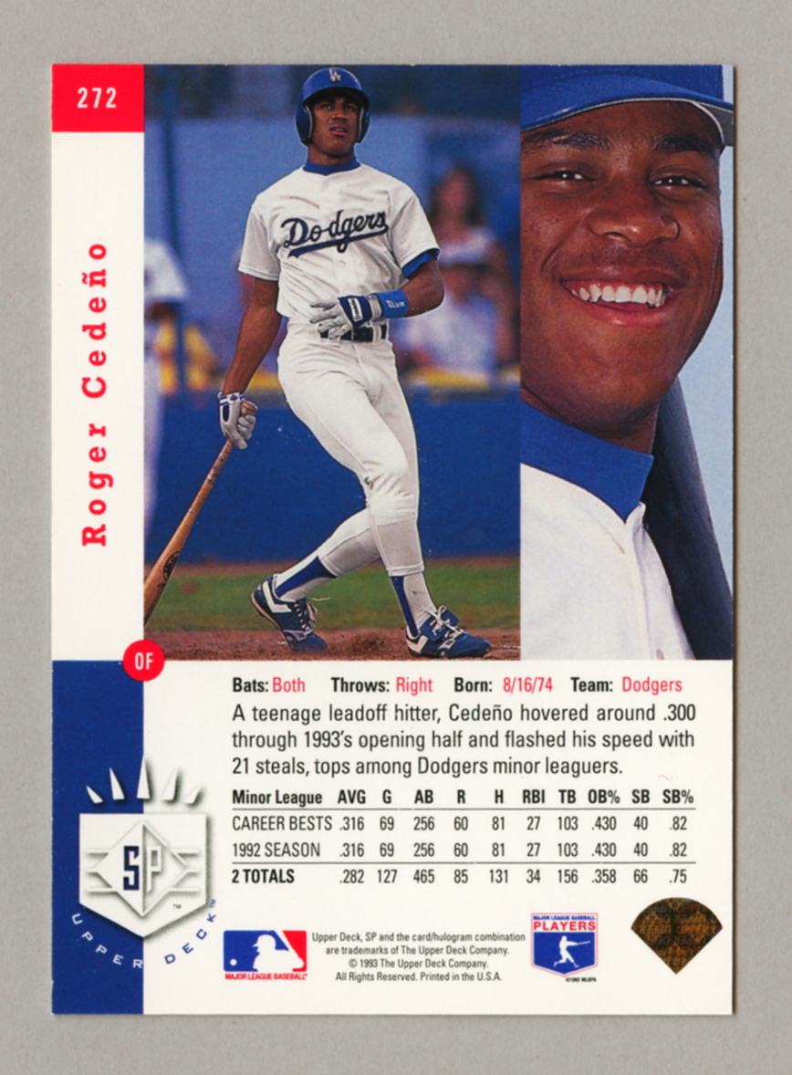 1993 Upper Deck SP Baseball Singles • Rookie • HOF • All Stars - Picture 181 of 193