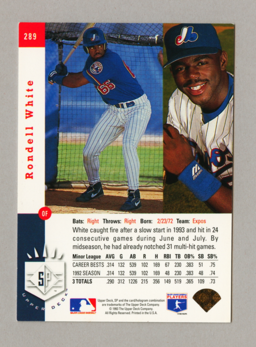 1993 Upper Deck SP Baseball Singles • Rookie • HOF • All Stars - Picture 193 of 193