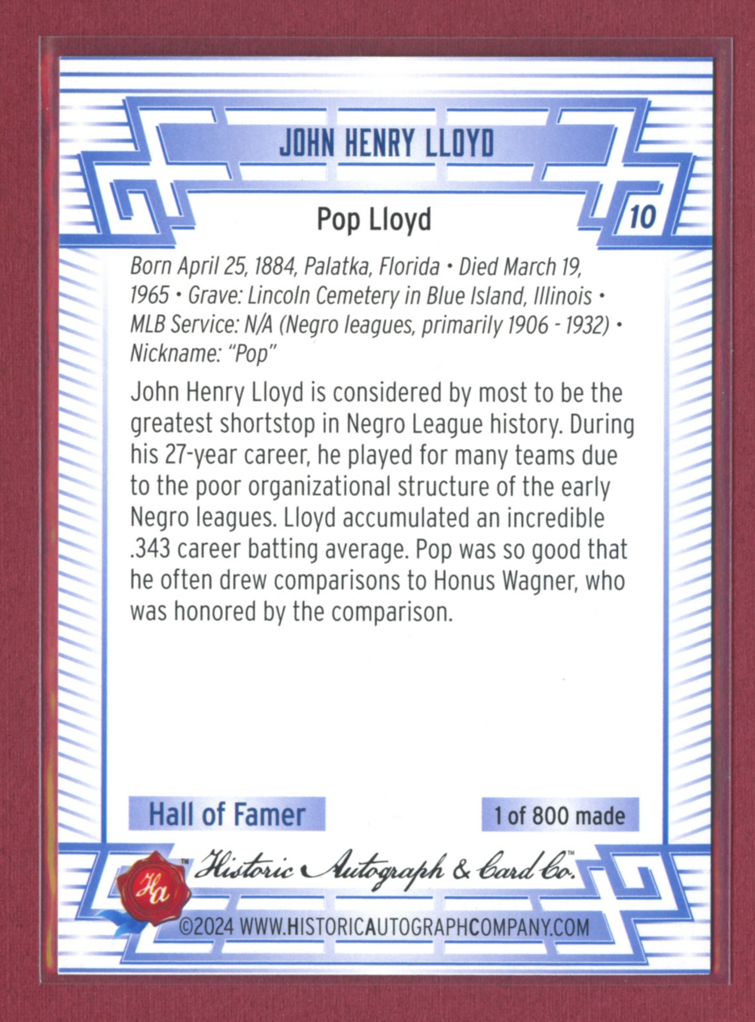 2024 Historic Autographs All-Time Greats Baseball • Variations & Inserts - Picture 21 of 97