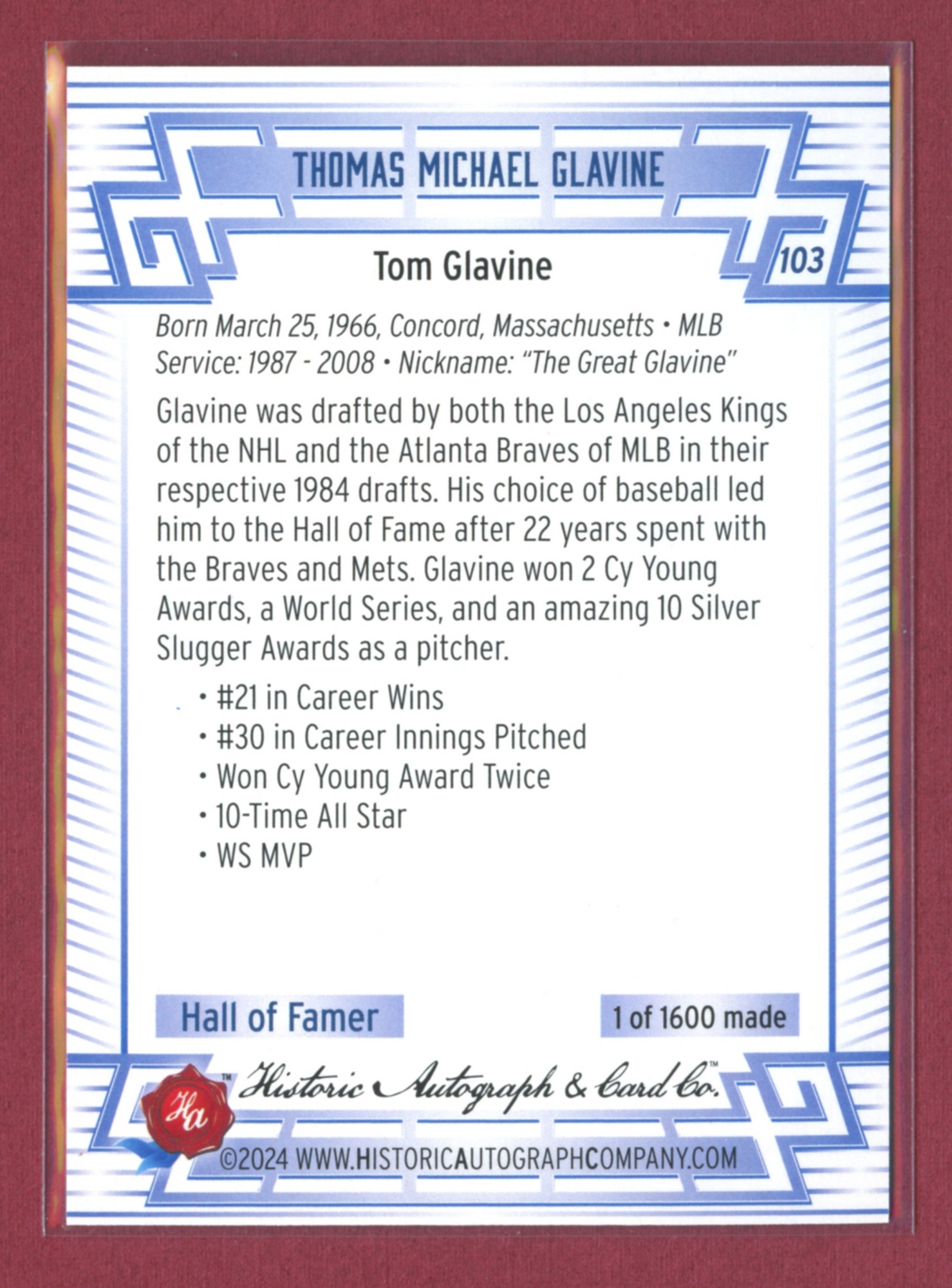 2024 Historic Autographs All-Time Greats Baseball • Variations & Inserts - Picture 83 of 97